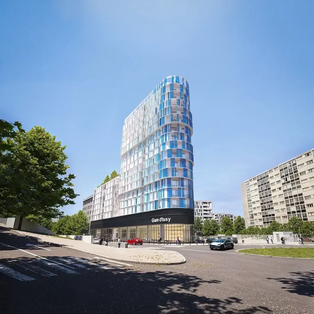 Vue de projet de la future gare Ligne 15 Issy